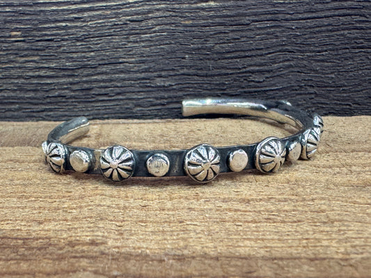 Sterling Silver Stackable Cuff, Artist Signed