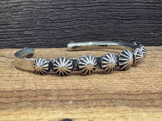 Sterling Silver Stackable Cuff, Artist Signed