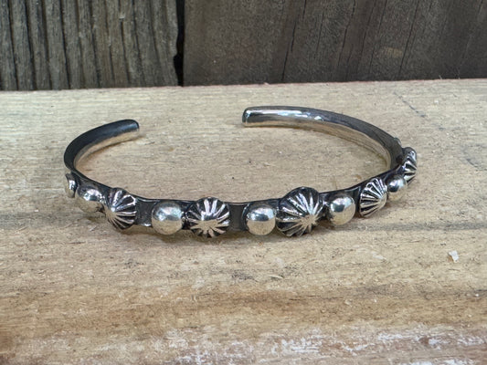 Sterling Silver Stackable Cuff, Artist Signed