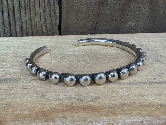 Sterling Silver Stackable Cuff, Artist Signed