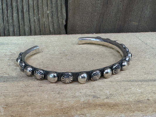 Sterling Silver Stackable Cuff, Artist Signed