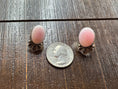 Load image into Gallery viewer, Sterling Silver Pink Conch Stud Earrings - Artist Stamped
