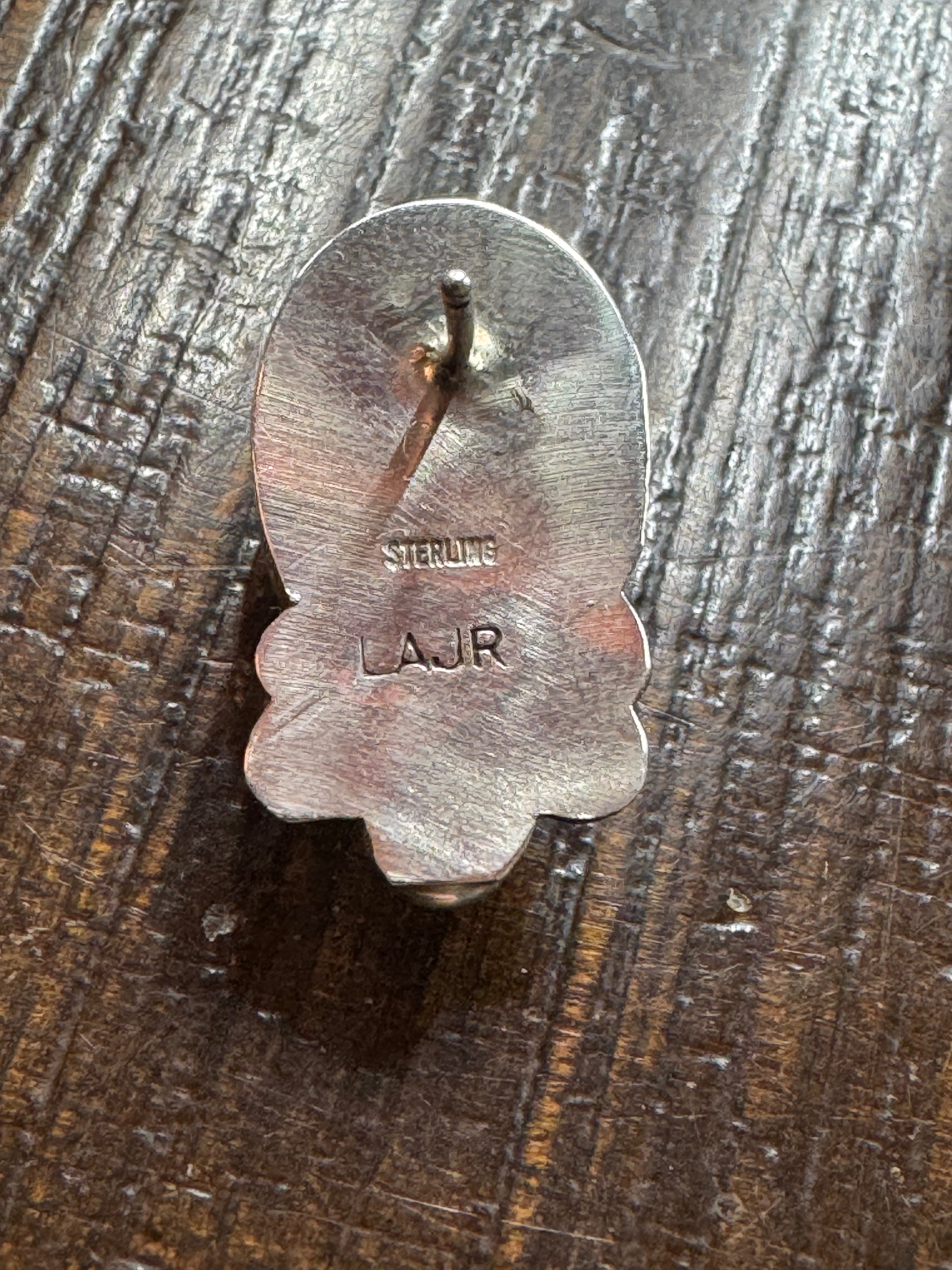 Sterling Silver Pink Conch Stud Earrings - Artist Stamped