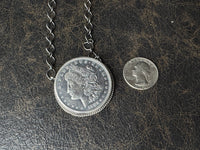 1921 Morgan Silver Dollar Sterling Silver Necklace