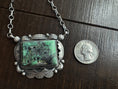 Load image into Gallery viewer, Handmade Native American Turquoise Sterling Silver Necklace Artist Stamped
