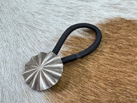 Sterling Silver Concho Hair Tie