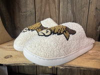 Highland Cow Fuzzy Slippers