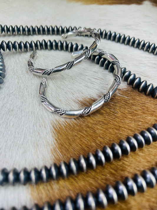 Sterling Silver Twist Cuff Bracelet