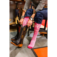 Bougie Cattle Co. | Pink Heifer Performance Boot Socks